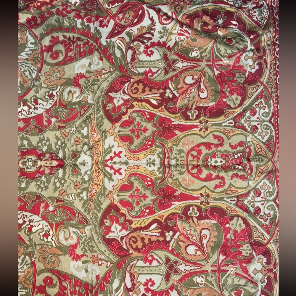 Vintage Ralph Lauren Randolph Galahad Paisley Cotton Sateen Pillowcases - Picture 3 of 5